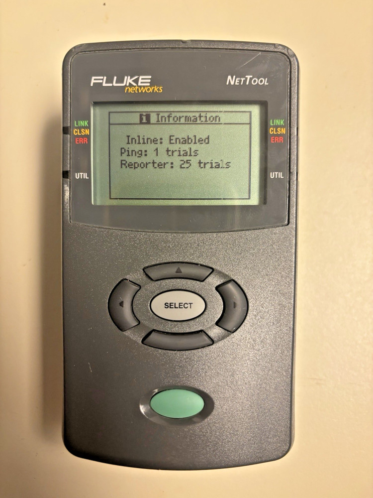 Fluke Networks NetTool 10/100 Inline Network Tester