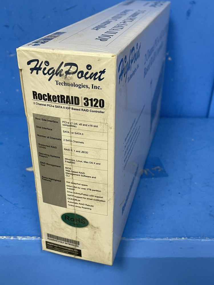 Highpoint Rocketraid 3120 2-channel Pci-express X1 Sata 3gb/s Raid Controller