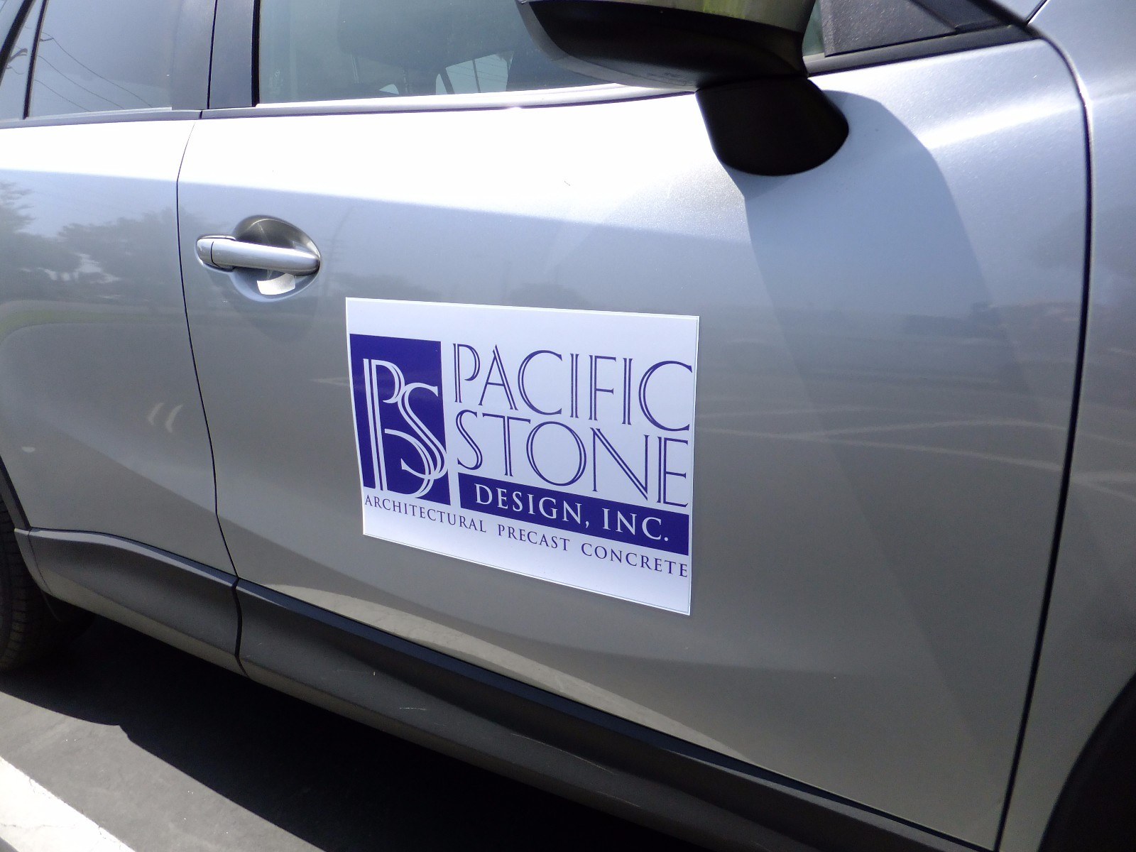 Car Magnets with Custom Graphics Door Signs Outdoor Pair Set 24" X 12" each