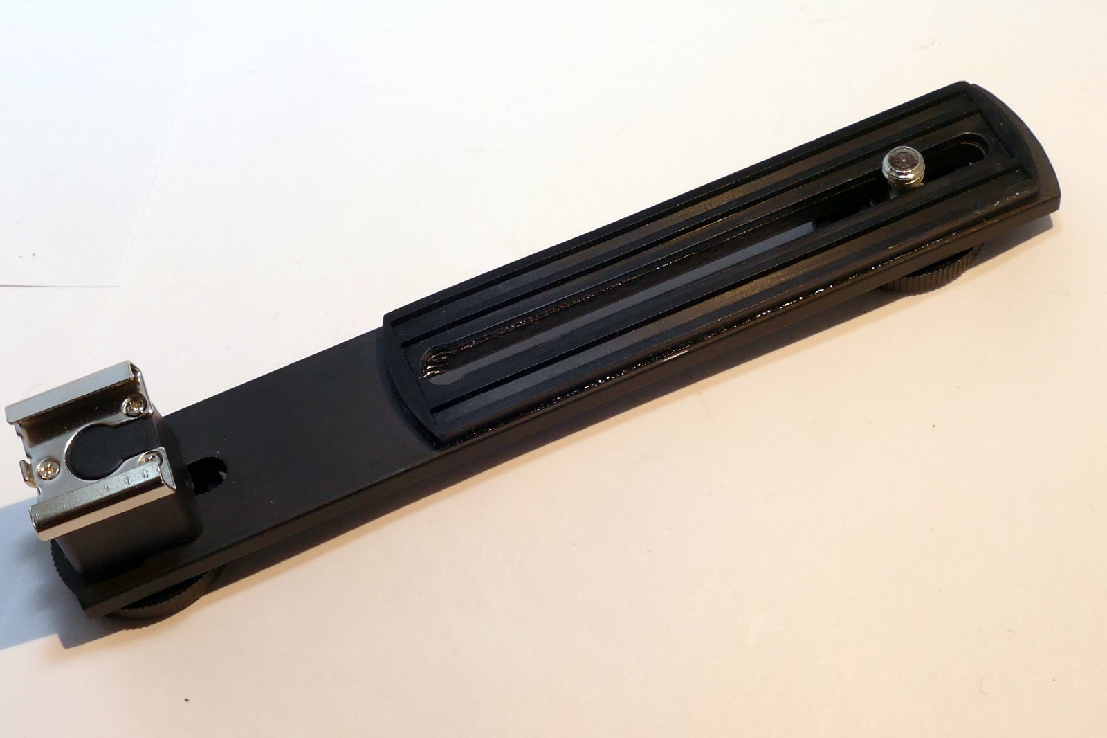 Extension Post Flash Bracket - straight 6 inch long hot shoe