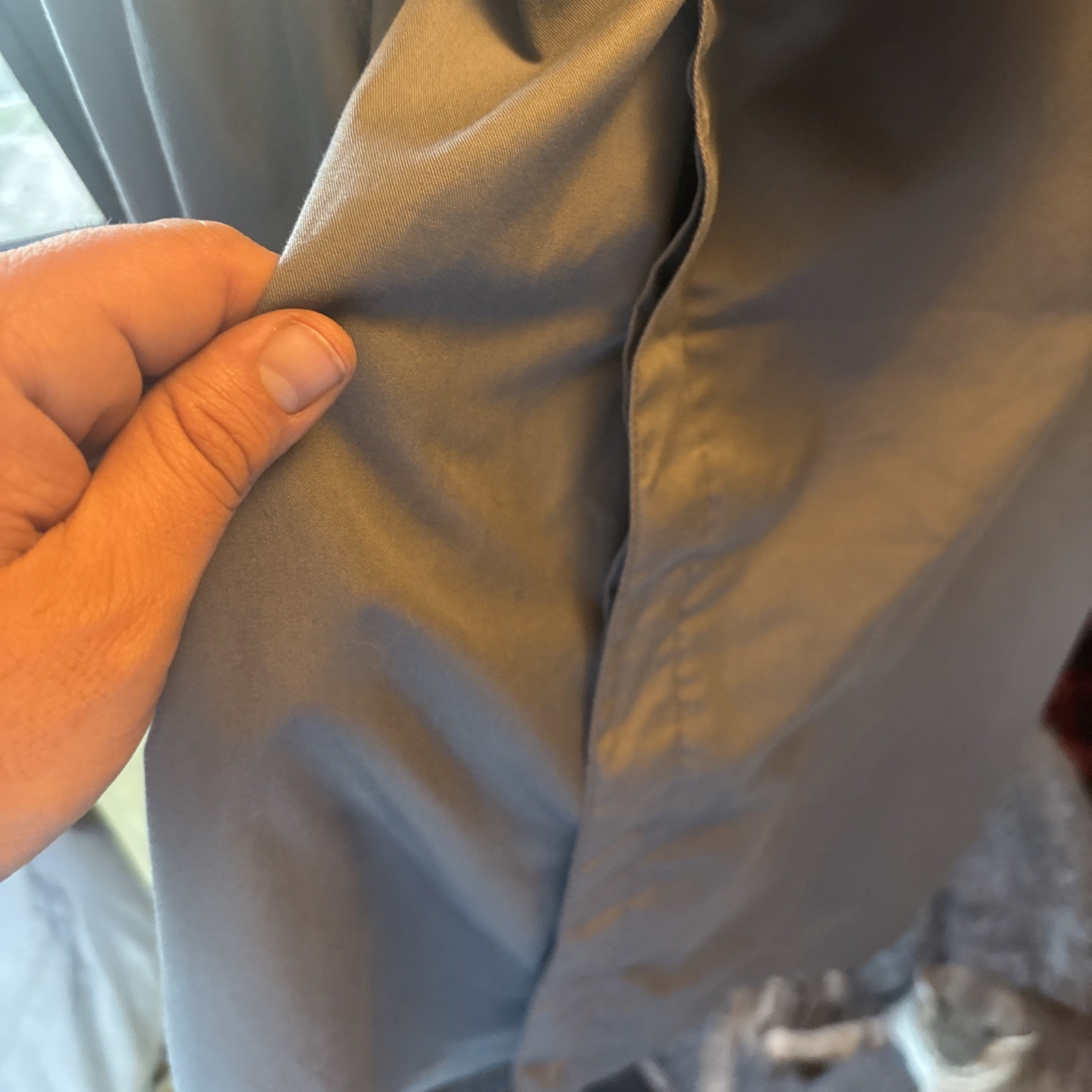 Chef Works Hartford chef coat gray unisex cook shirt, size M