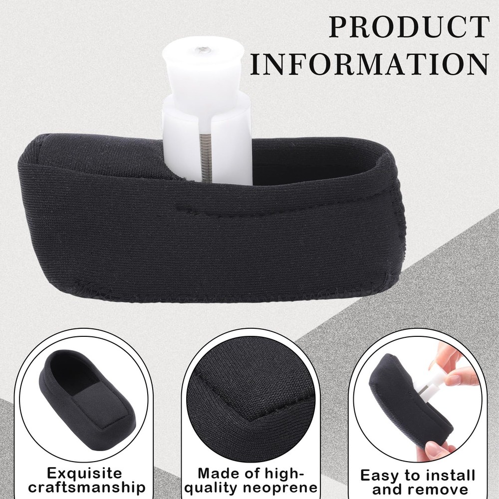 Threlaco 4 Pcs Walker Ski Glide Covers Sock Universal Black