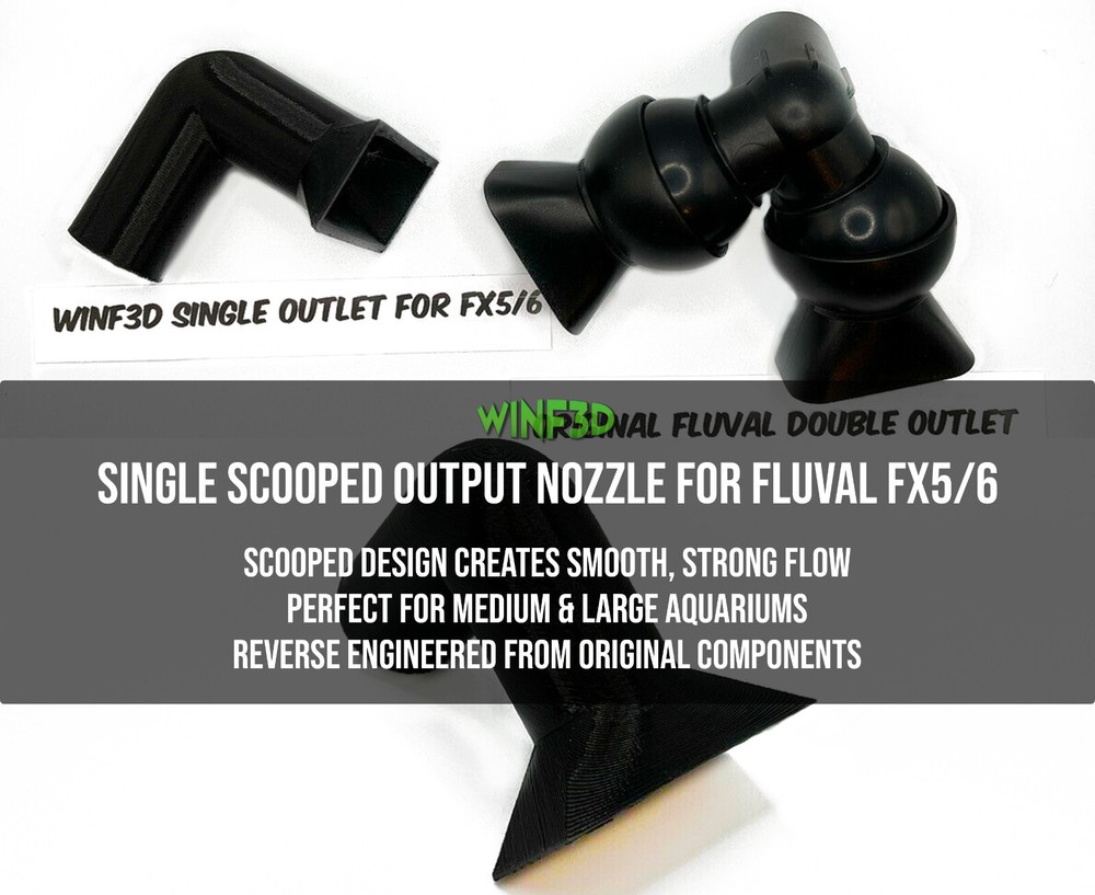 Single Output Nozzle / Outflow Outlet For Fluval FX5 FX6 External Filter Systems