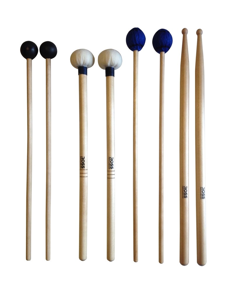 ROSS Percussion Intermediate Drum Mallet Set: General Timpani, SD2 Drumsticks...