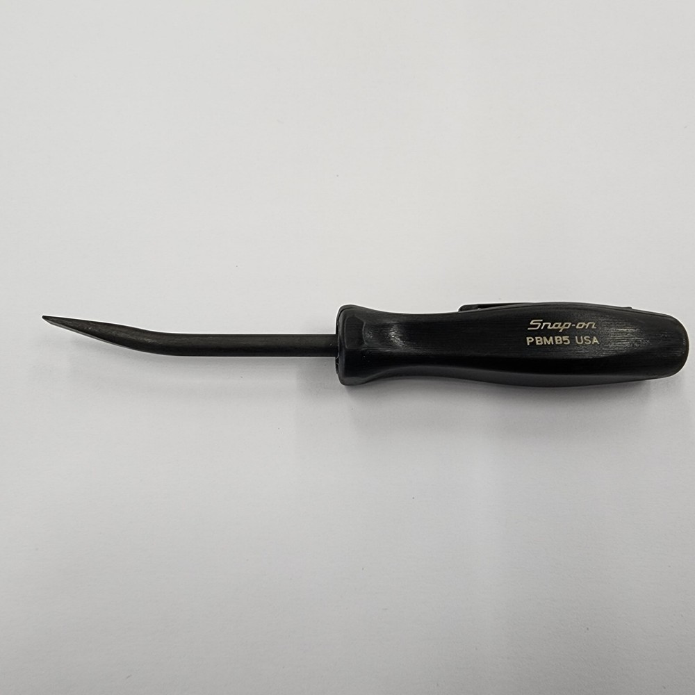 Snap-on Tools USA NEW BLACK 5" Length Angle Tip Mini Pocket Pry Bar PBMB5