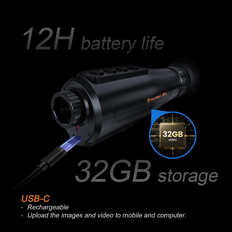 GTMEDIA Thermal Monocular for Hunting 384x288 (AI Super Resolution) 50Hz 8×Zoom