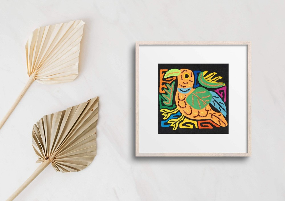 Multicolor Orange And Green Bird Molita
