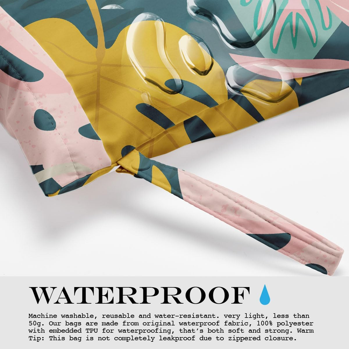 Wet Bag, Wet Dry Bag, Wet Bag for Swimsuit, Travel, Beach, Pool, Diapers, Dirty