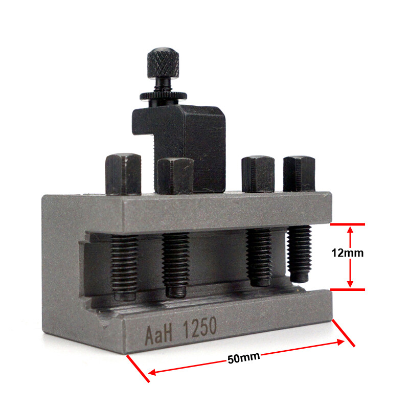 Multifix Tools 40 Position Mini Lathe Quick Change Tool Post Set with 4 Holders