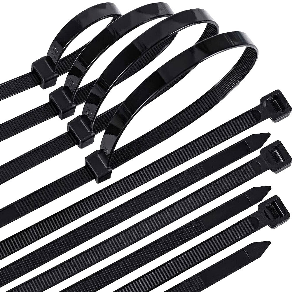 100~LARGE 36" BLACK CABLE ZIP TIES Heavy Duty UV Resistant UL 6/6 Nylon
