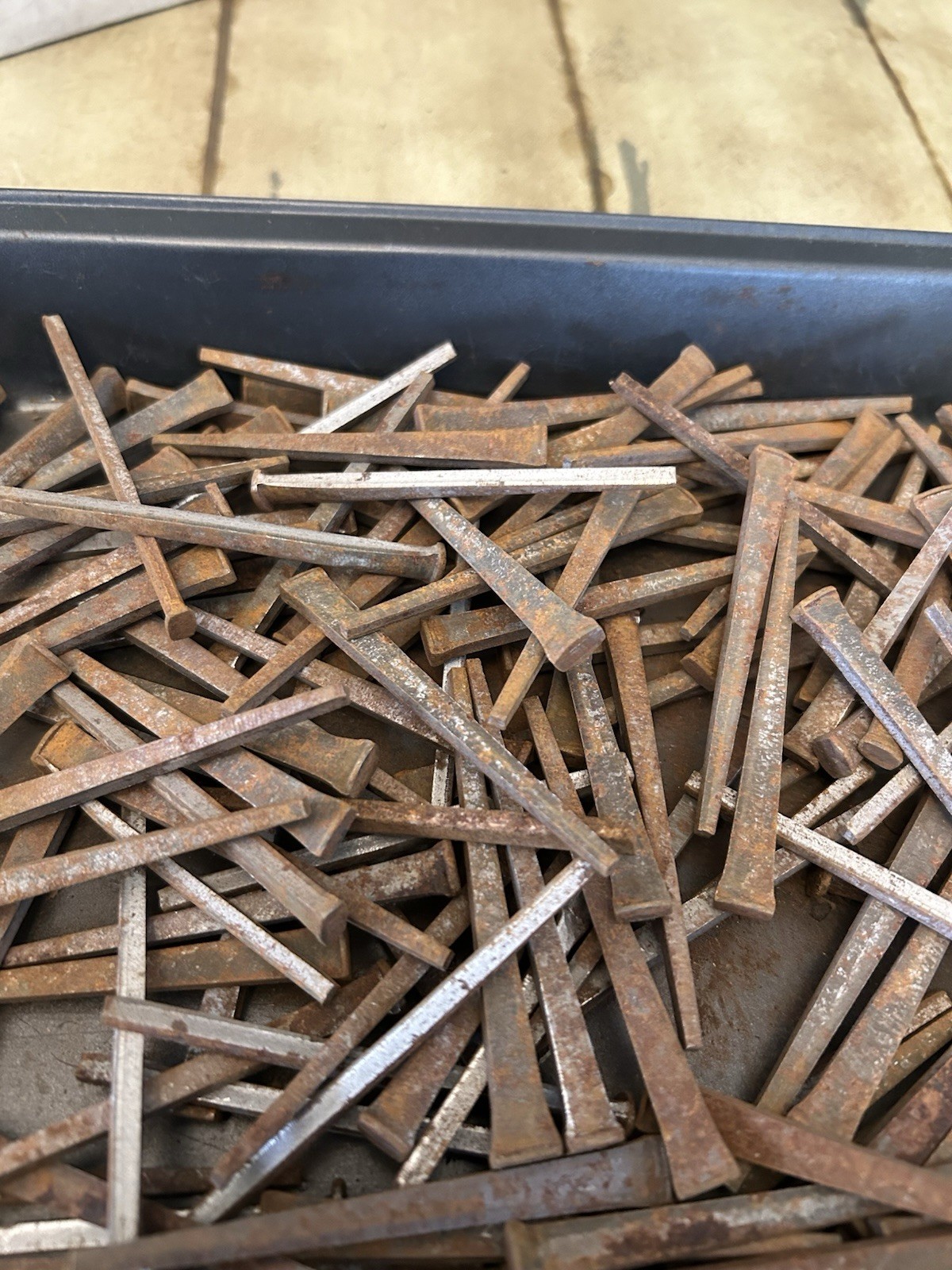 Approximately 3 Pounds Of 3” Square Cut Nails