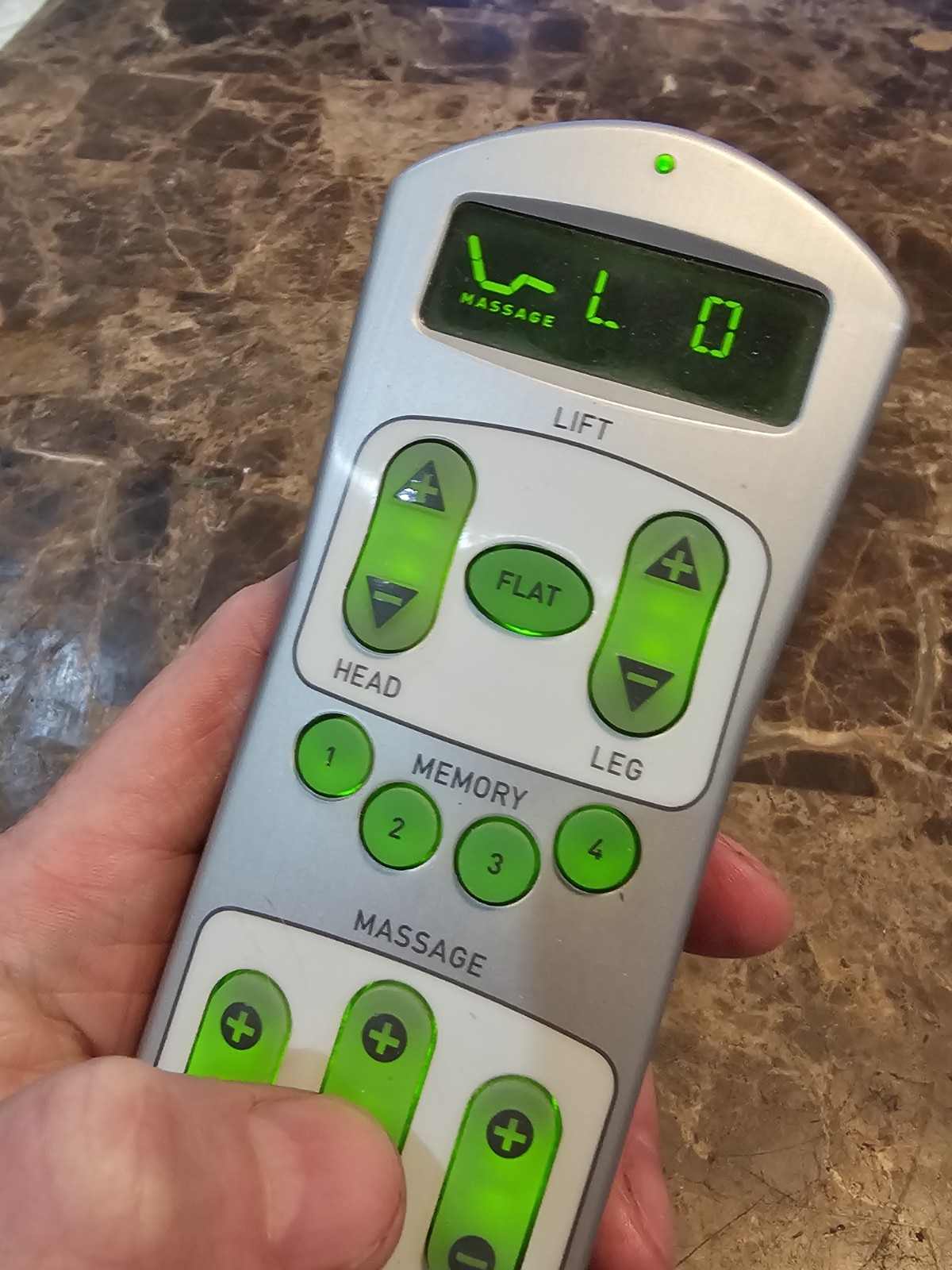 TempurPedic Tempur-Ergo 10003-RFREMS-L008 Remote Control OEM ** TESTED WORKING