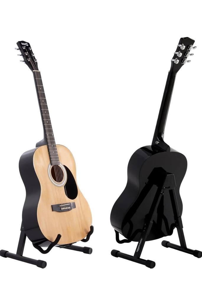 AmazonBasics Adjustable Guitar Stand Folding A-Shape Acoustic & Electric