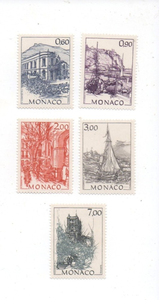Monaco mnh mint never hinged Scott 1821-25