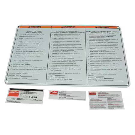 DAYTON MHW2LG Identification Label Kit