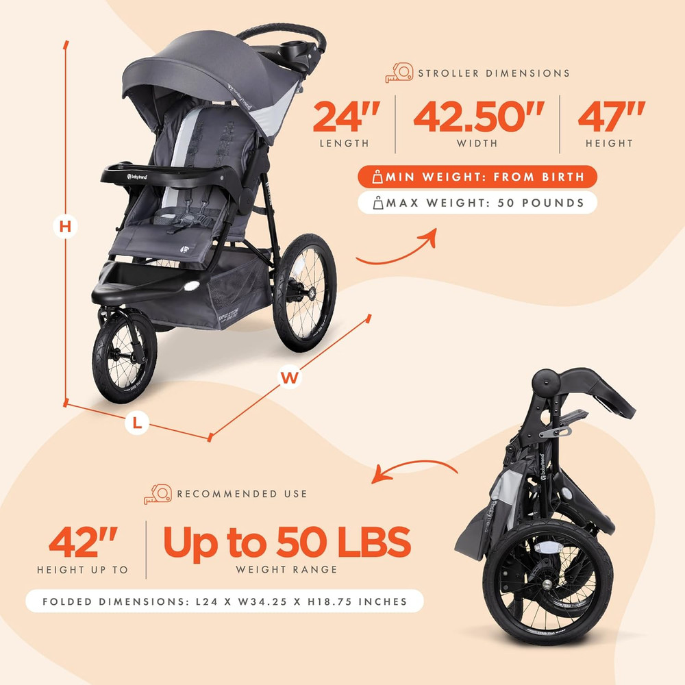 Expedition® Zero Flat Jogger with LED Lights - Dash Grey Style