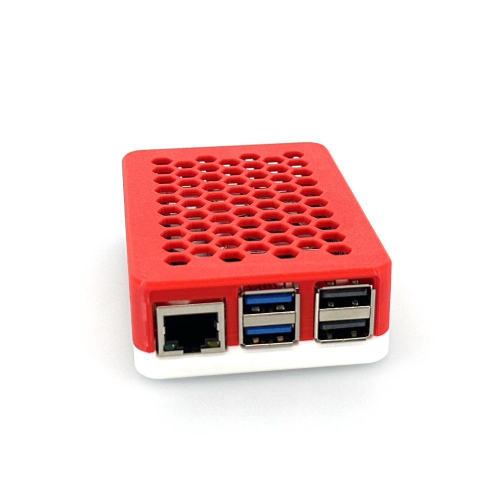 Raspberry Pi 5 Case, Custom 3D Printed with Silicone Bumper Pads, Ventilated