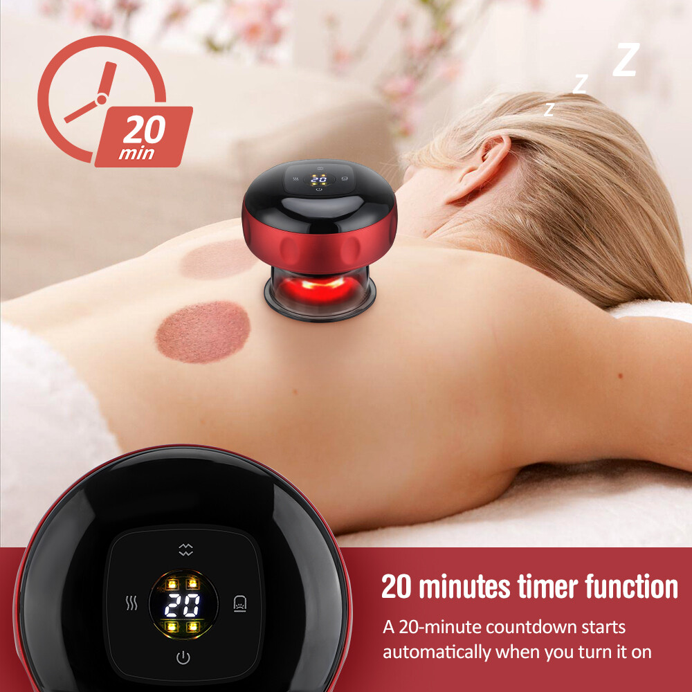Smart Electric Cupping Massage Suction Vacuum Scraping Therapy Machine USB Plug
