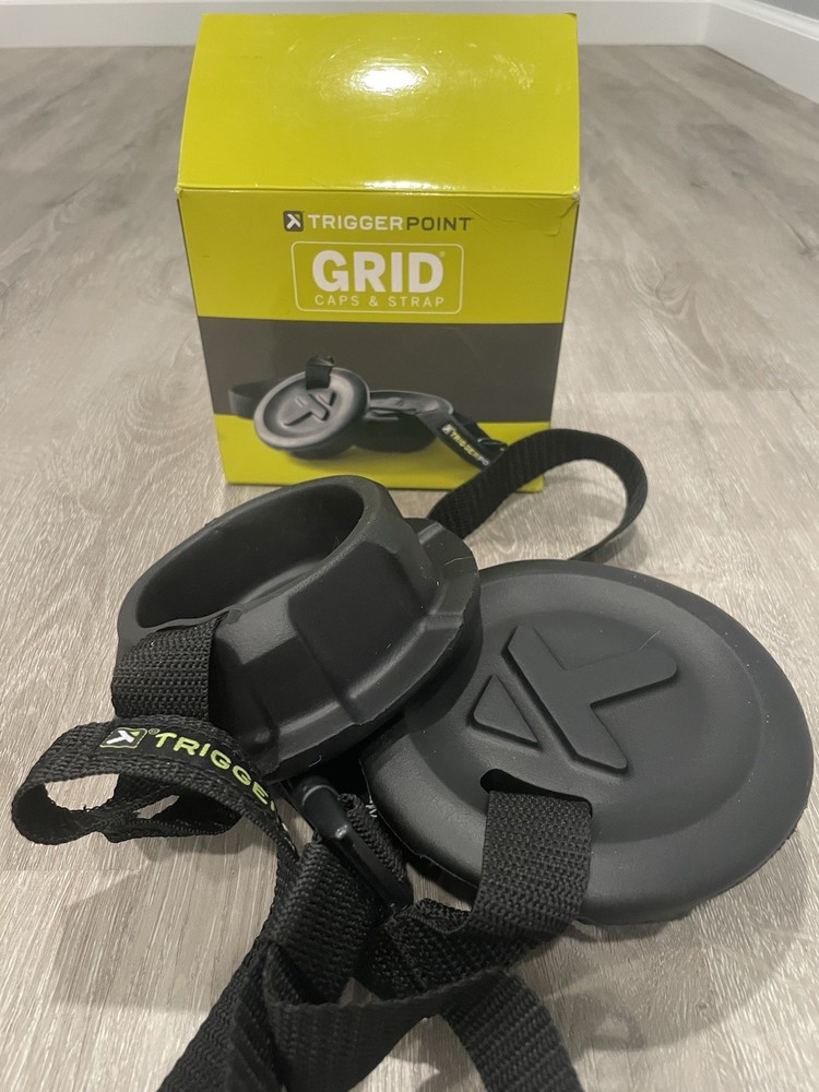 Trigger Point Grid Foam Roller GRID Caps and Strap - Black TriggerPoint