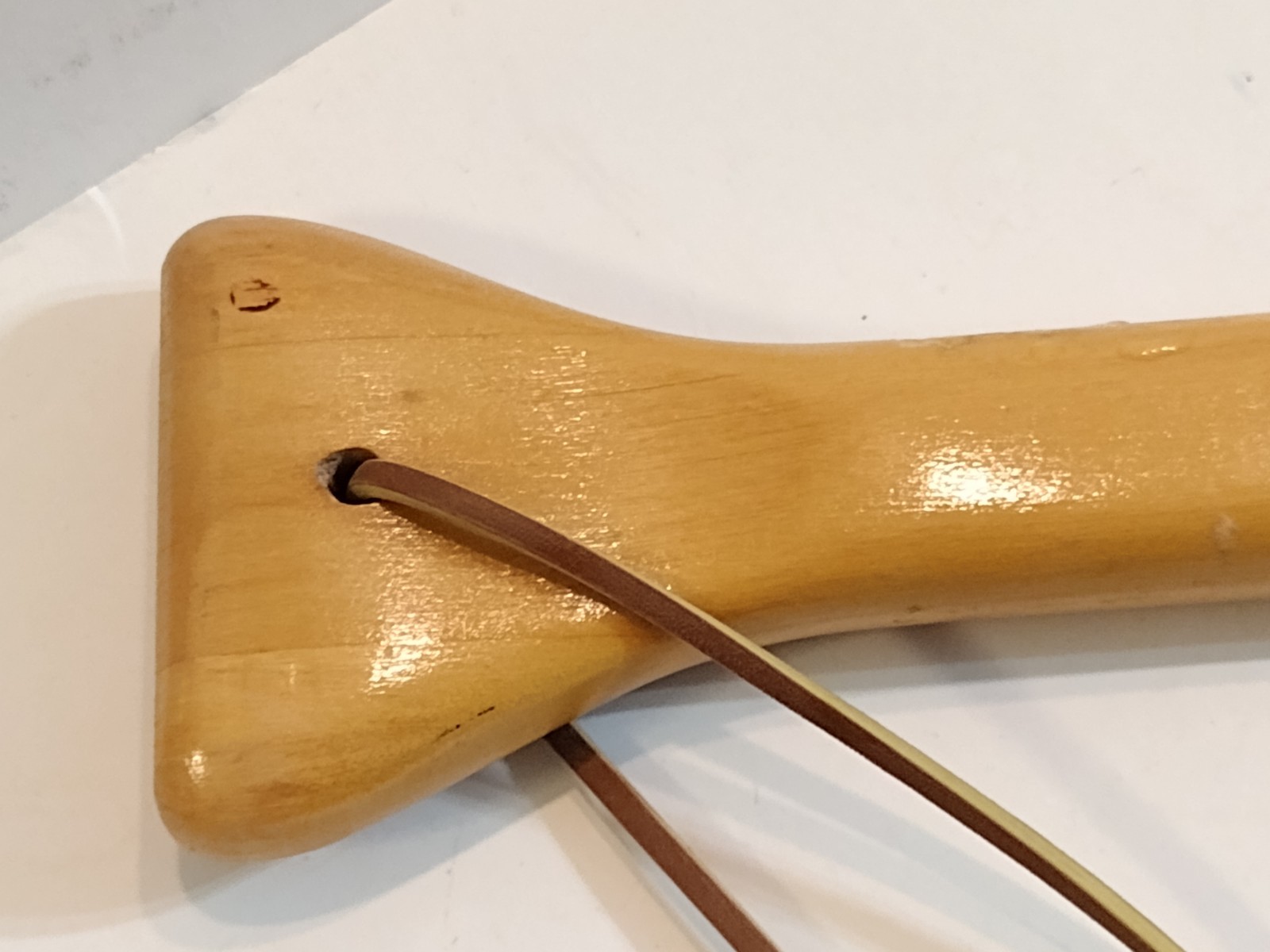 🛶 Caviness Feather Brand Mini Wooden Canoe Paddle Oar Store Promo 18"