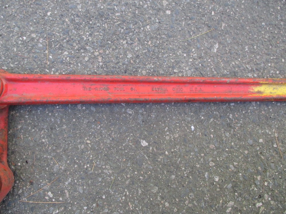 Rigid Super Six Heavy Duty Compound Leverage Pipe Wrench 48"