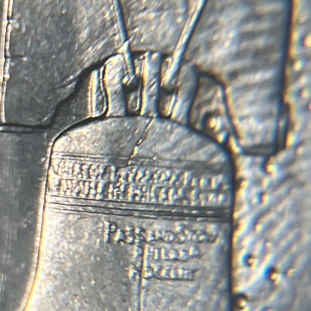 1776-1976 P Eisenhower Dollar Errors Type 1 Die Crack Errors Rainbow Toning UC