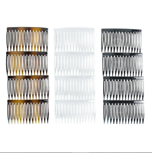 Scunci Plastic Side Hair Combs, Multicolor, 12 Count