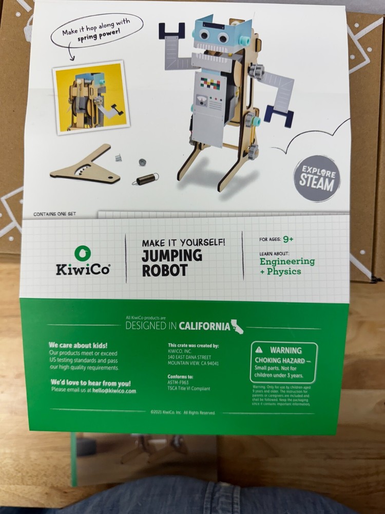 KiwiCo Jumping Robot - 3 Boxes - Partially Assembled