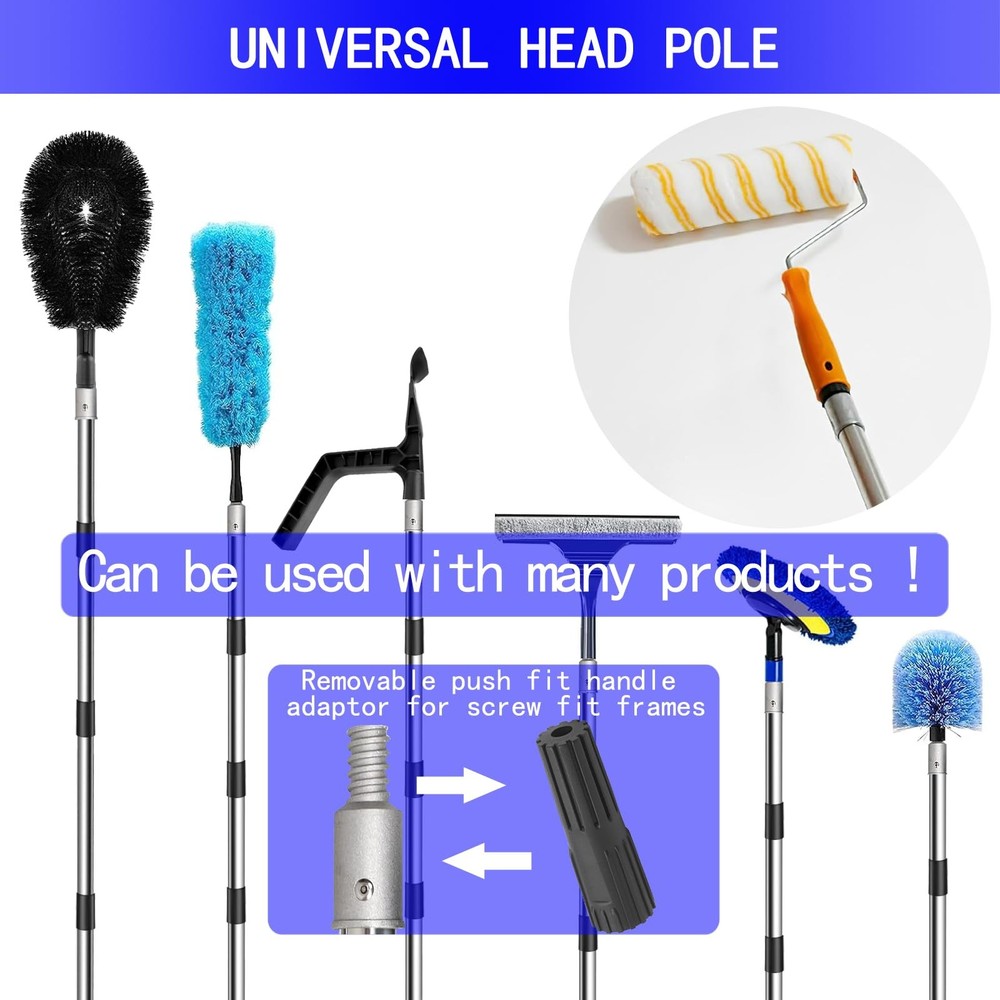 Paint Roller Extension Pole set 11.8FT Lightweight Segmented Tool