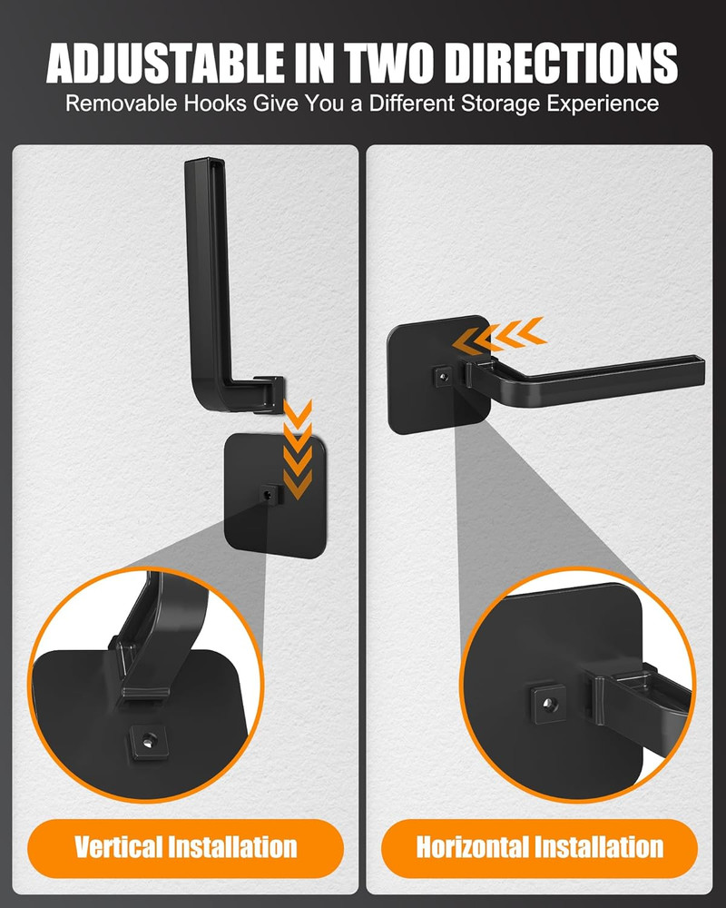 Hat Rack for Hat Storage (4-Pack), Multi-Purpose Hat Organizer, Strong Adhesive