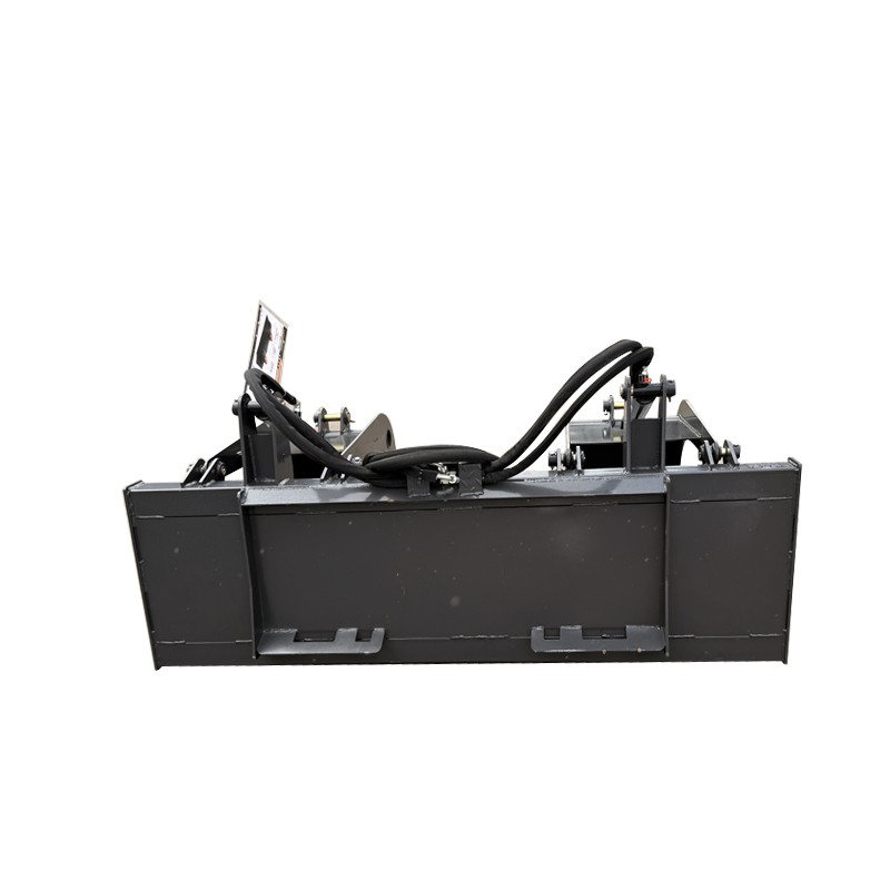 Dual Cylinder Grapple Solid Bottom Quick Attach Wolfequip 72'' Bucket Attachment