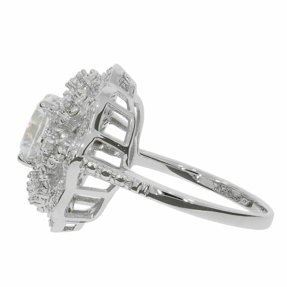 Sterling Silver Semi Mount Ring Setting RD 8x8mm White Topaz