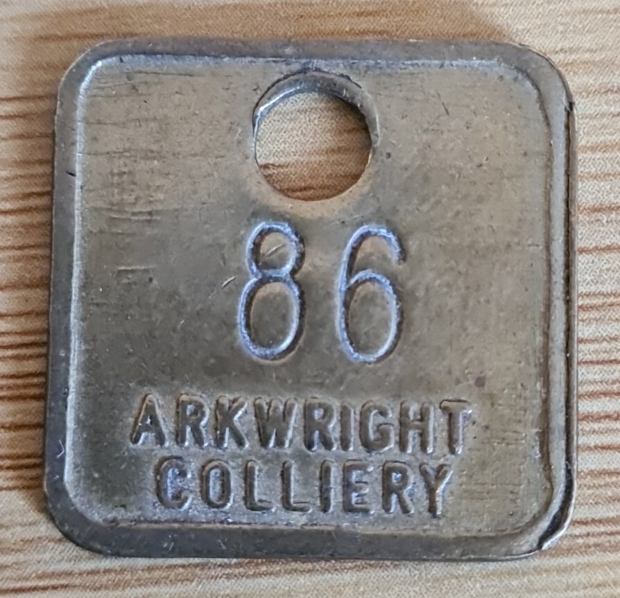 Arkwright Colliery Pit Check Token Mining Membrobilia  86