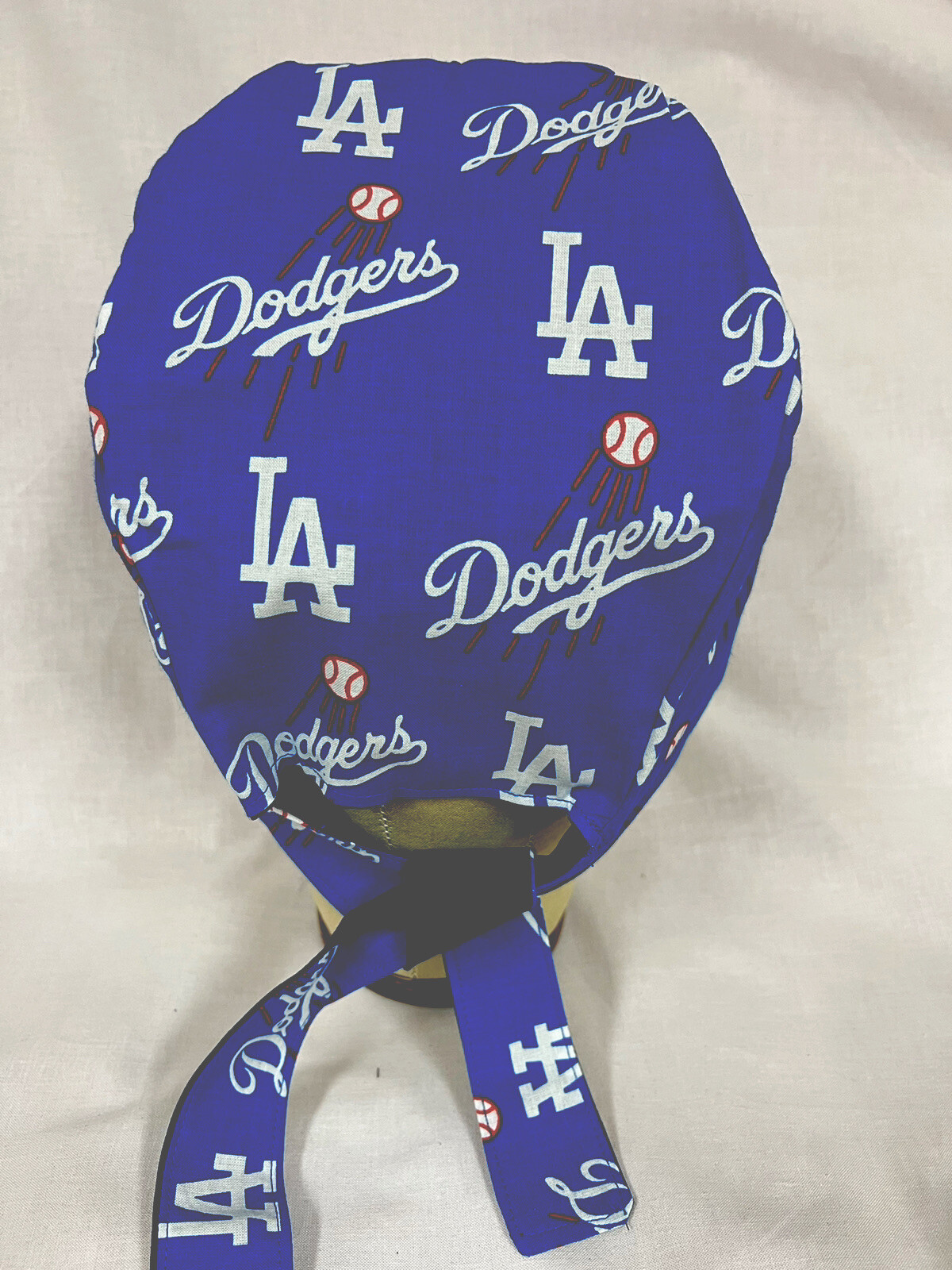 Men/Women Surgical Scrub Cap Lined LA Dodgers MLB Very Cool Cap Los Angeles