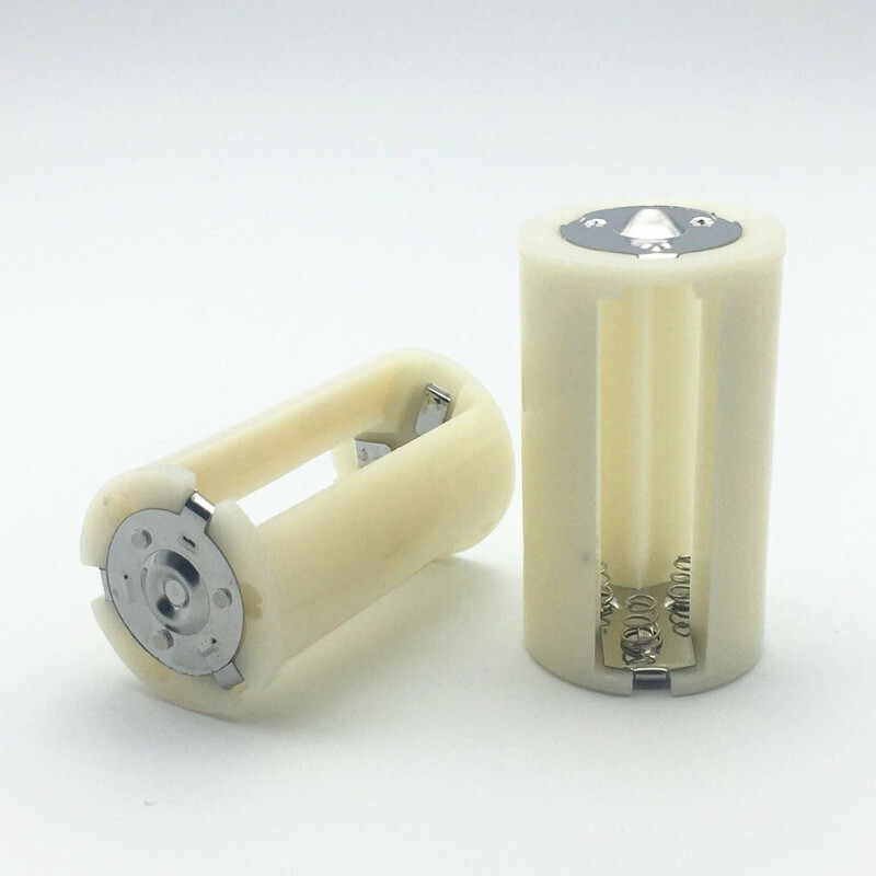 4 Pcs Parallel Convertor Adapter Battery Holder Case Box 3 AA/LR6 to 1 D Size