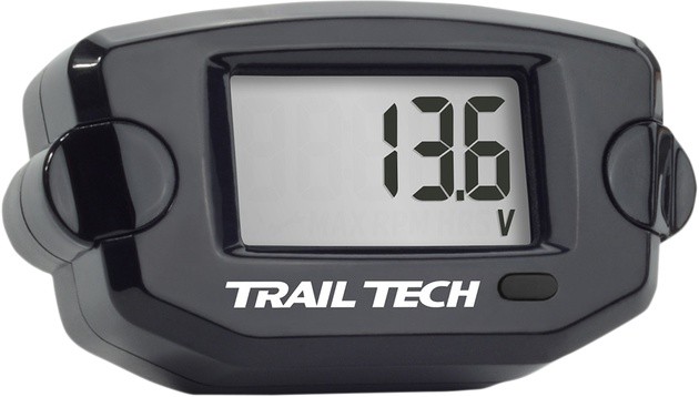 Trail Tech TTO Digital Voltage Meter Black