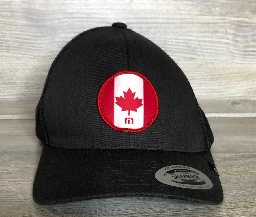 Authentic Travis Mathew Canada Flag Maple Leaf Patch Snapback Yupoong Golf Hat