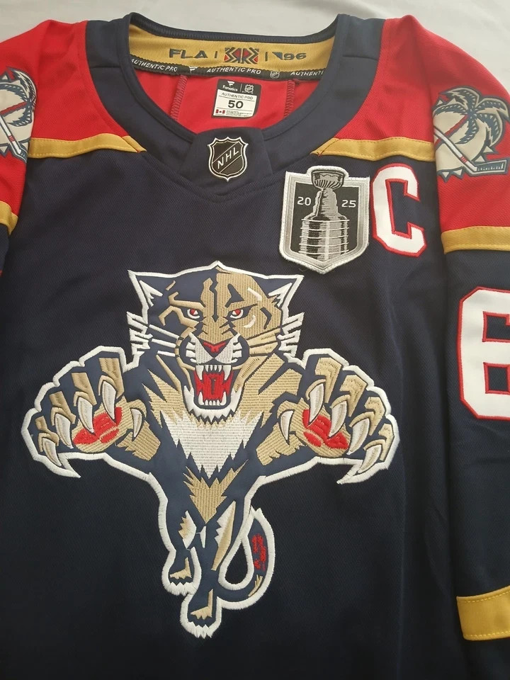 NWT Florida Panthers Aleksander Barkov #16 Reverse Retro Blue