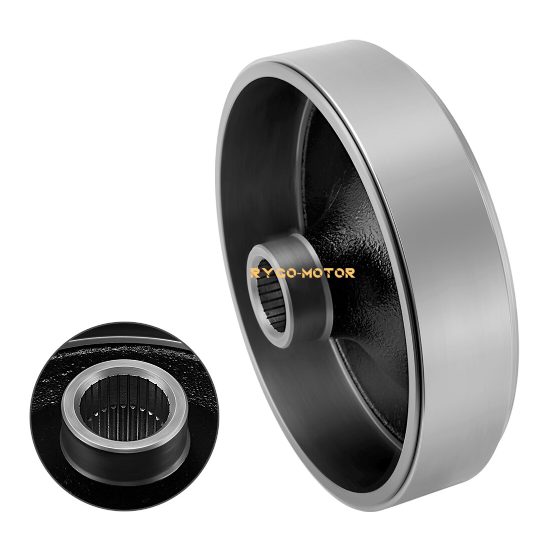 Rear Brake Drum Hub Shoes Cover Kit for Yamaha Big Bear 400 YFM400 4x4 2000-2004