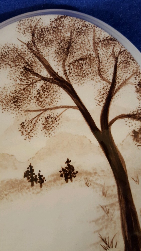 DEE FAUST signed ceramic trivet
