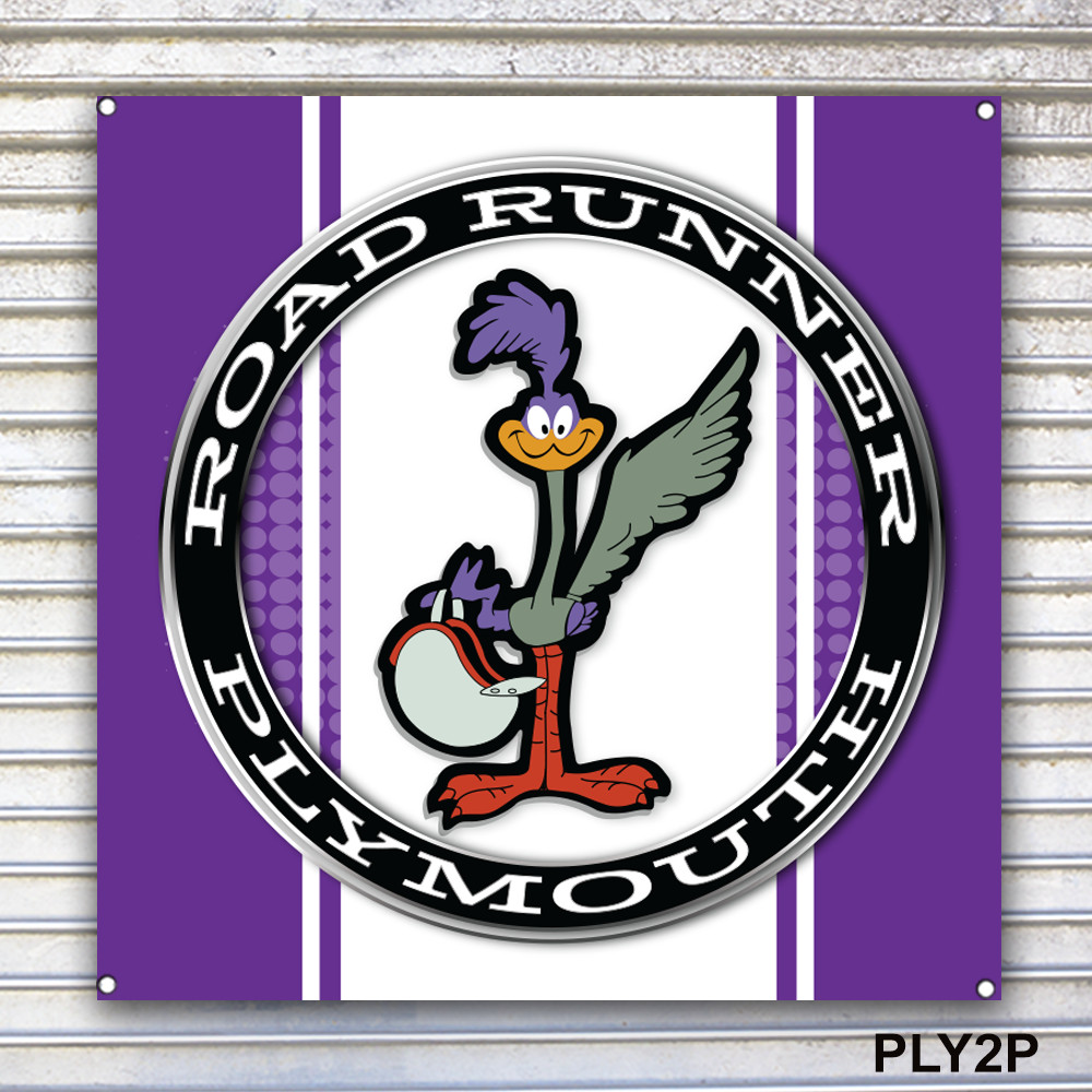 Plymouth Road Runner Banner Sign Wall Art