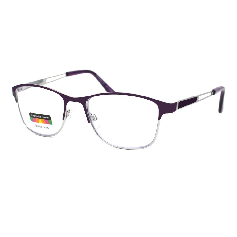 Multi-Focus Progressive Reading Glasses 3 Powers in 1 Reader Spring Hinge Metal
