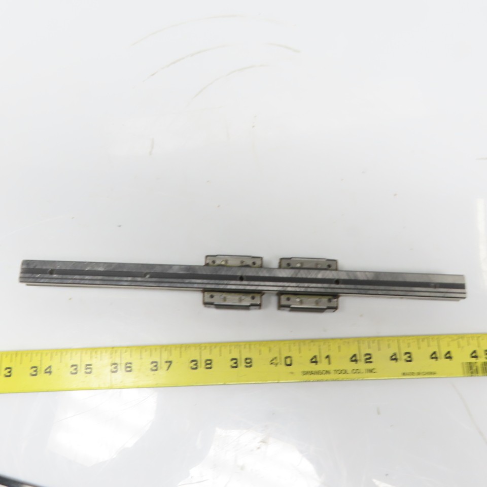 THK HSR15V Y6D19 Linear (2) Bearing Blocks & 280mm Long Rail