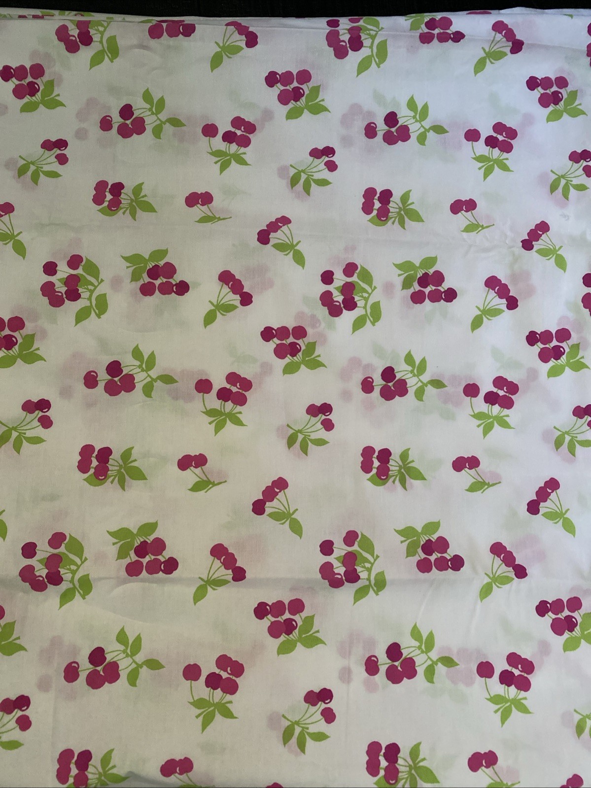 Company Store Kids Cotton Queen Size Duvet Cover Cherries Cherry Print NWOT New