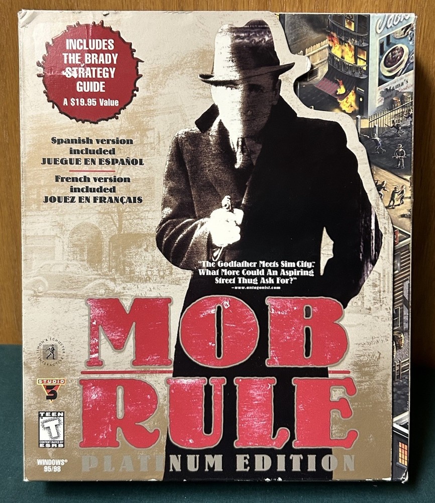 Mob Rule: Platinum Edition Brady Official Strategy Guide, Quick Start Guide, Box