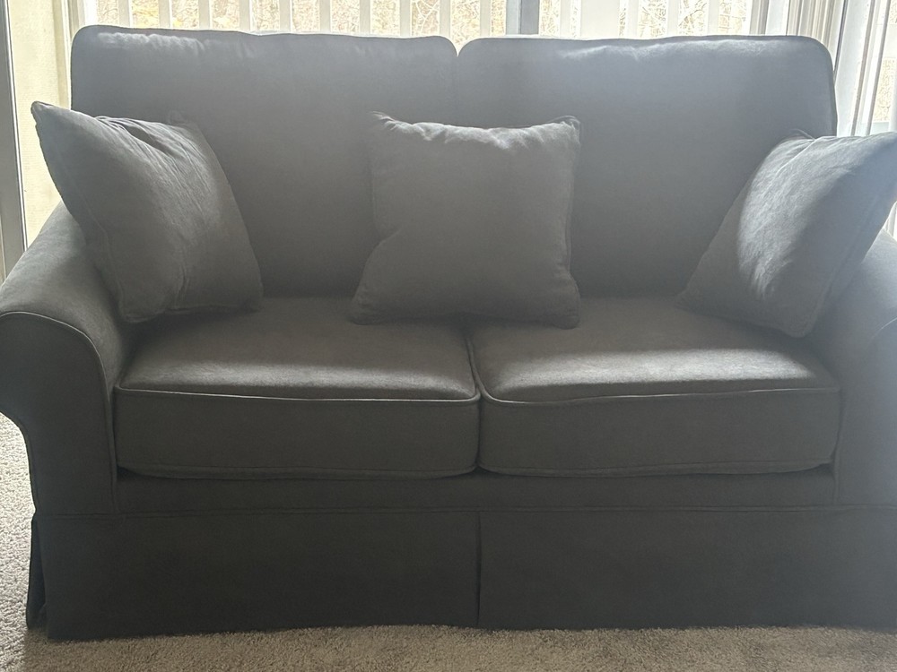Gray Loveseat And Sofa Set