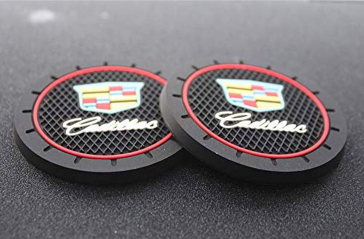 COASTER 2PC 2.75'' SILICONE CAR CUP HOLDER AUTO INSERT FOR CADILLAC - US SELLER