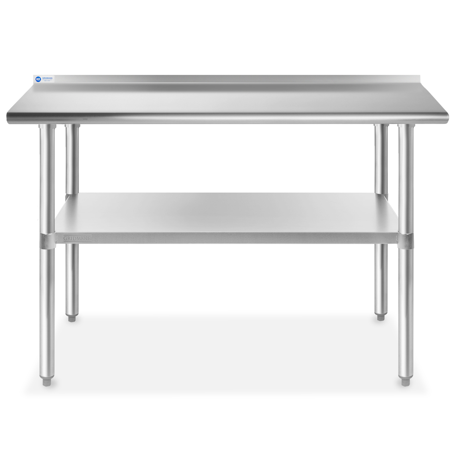 Commercial Stainless Steel Kitchen Prep Work Table with Backsplash - 30" x 72"