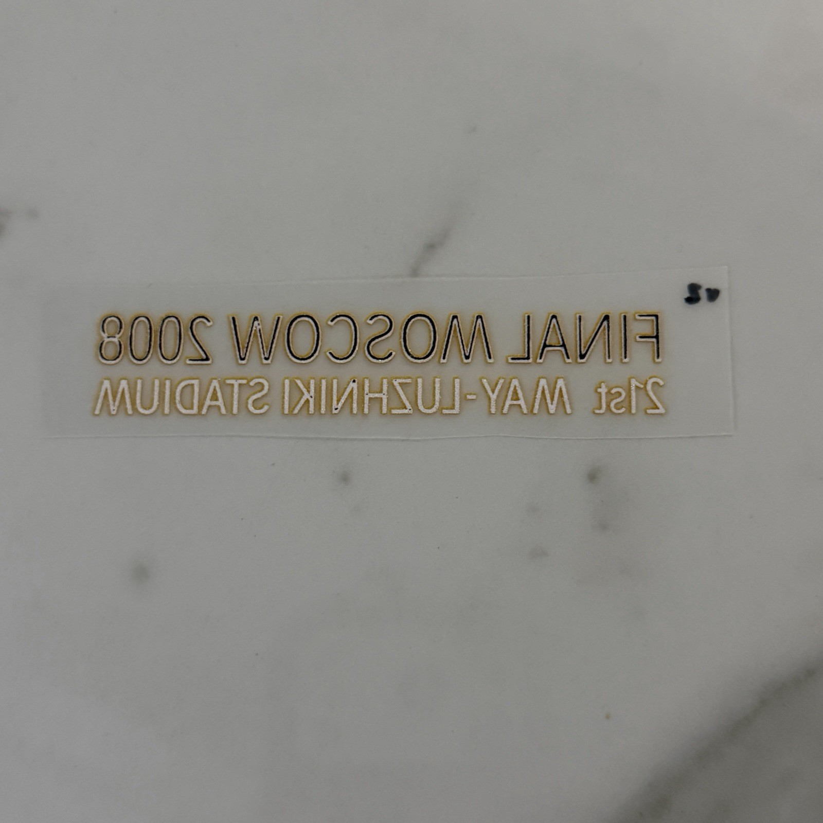 2008 Manchester United MDT Match Detail Patch Badge UCL Final DTF V2