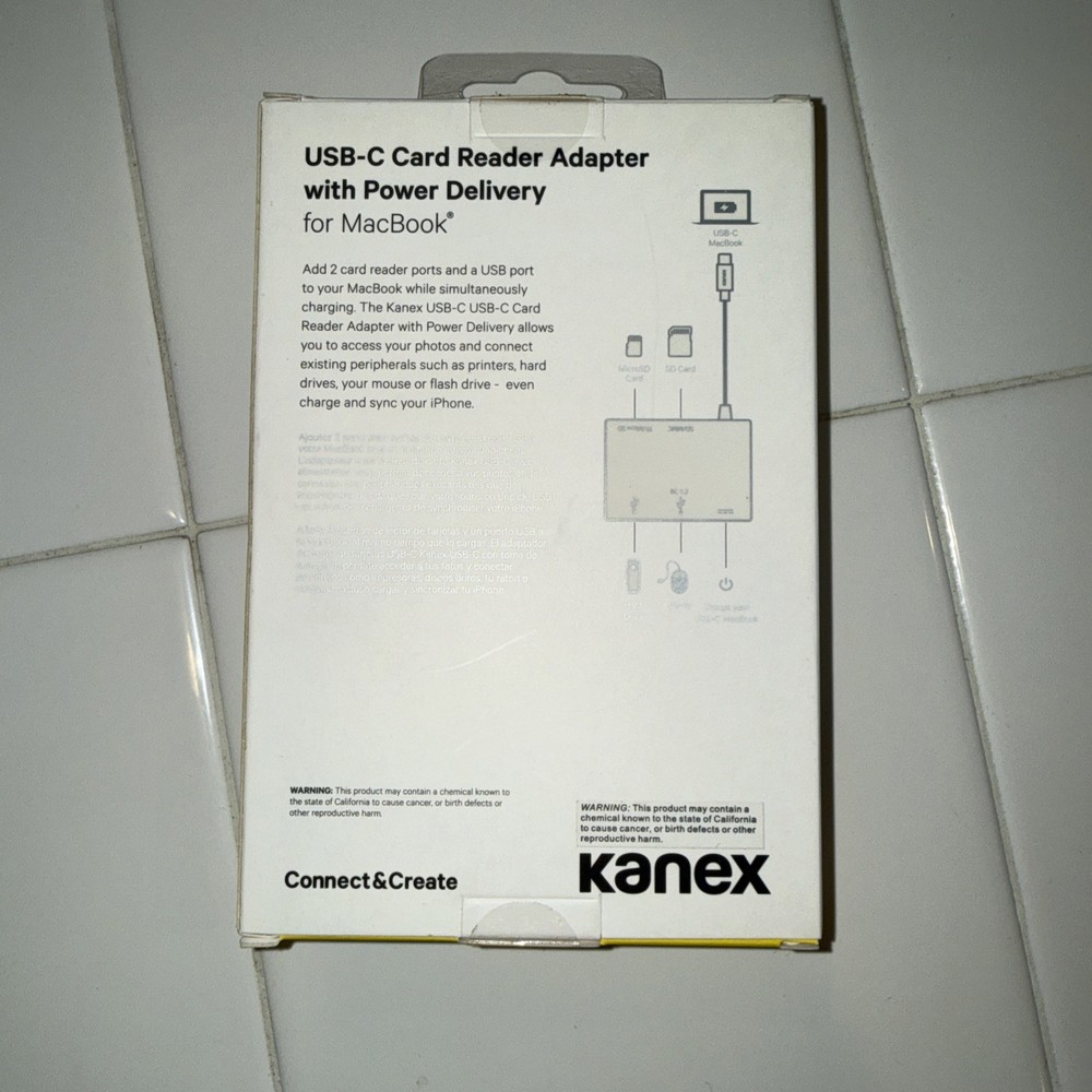 USB-C Card Reader Adapter With Power Delivery For Macbook